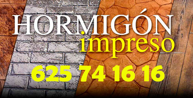 Hormigón impreso Oviedo